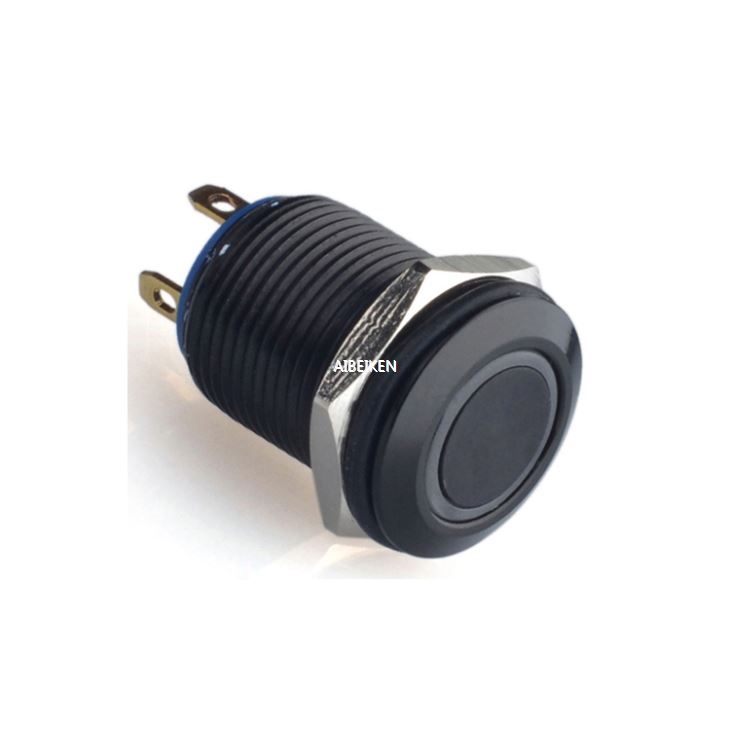 12mm Momentary Black Housing Switch