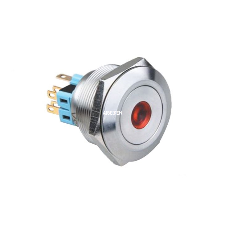 28mm Dot LED Lighting Metal Push Button Switch