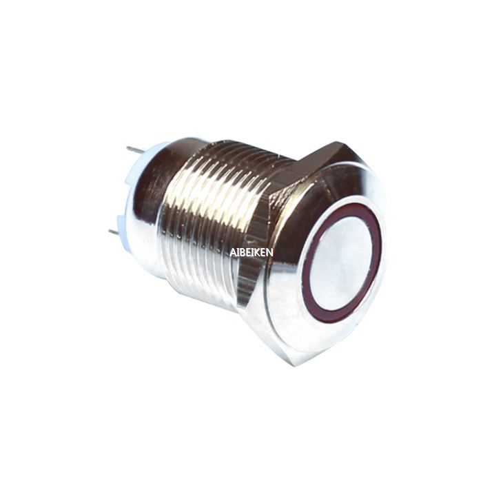 Metal Red Warning Lamp 16mm LED Indicator Lamp