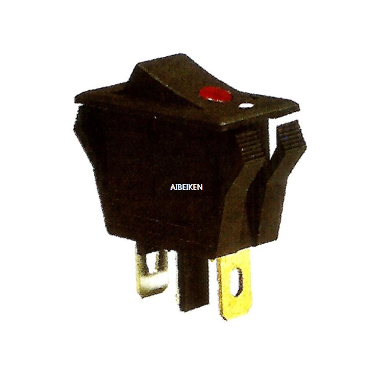 ON-OFF Black Middle Rocker Switch