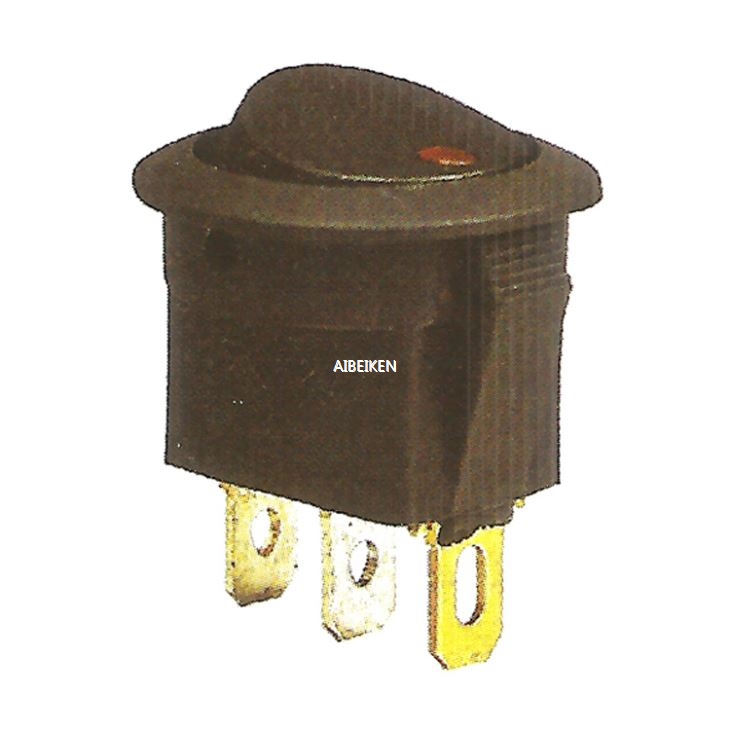 Round Light 220V/24V Rocker Switch