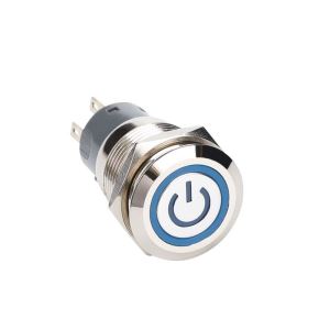 19mm Power Logo Switch Push Button with Connector