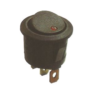 Dot Illuminated Rocker Switch Round