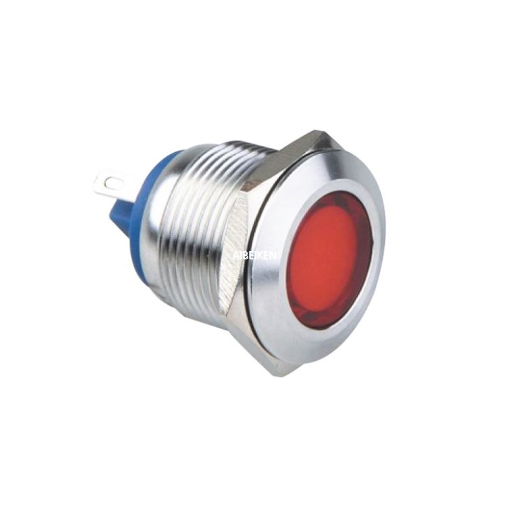 Waterproof Metal LED 19mm Pilot Lamp